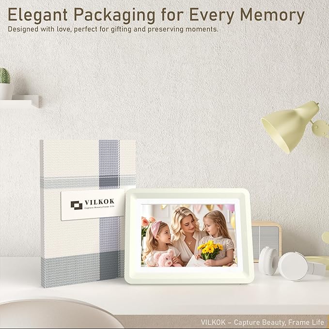 5x7 Picture Frame, Clear Acrylic Photo Frame with White Mat for 4x6 Photos, One-Piece Shatterproof Tool-Free Design, UV-Resistant Waterproof Tabletop Frame for Home Office Decor with 10-Year Warranty