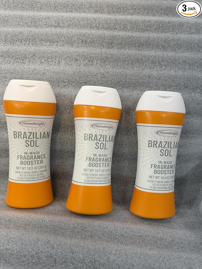 Homebright Brazilian Sol In-Wash Fragrance Booster, 10.5 oz, 3 Pack