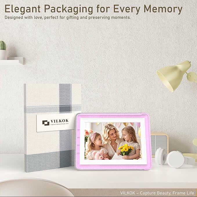 5x7 Picture Frame, Clear Acrylic Photo Frame with White Mat for 4x6 Photos, One-Piece Shatterproof Tool-Free Design, UV-Resistant Waterproof Tabletop Frame for Home Office Decor with 10-Year Warranty
