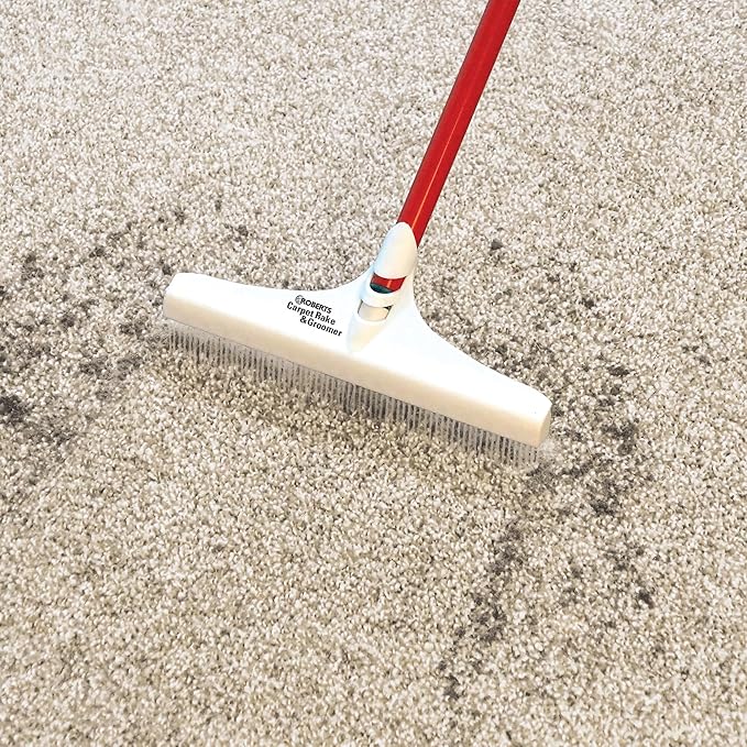 ROBERTS 70-127-3 Carpet Rake & Groomer and Zep High Traffic Carpet Cleaner (1 Gallon)
