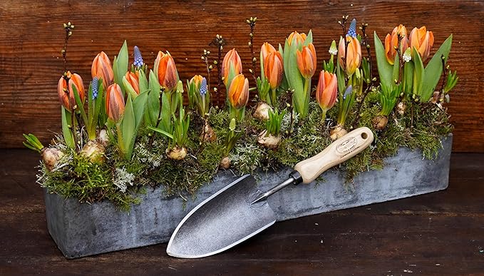Tierra Garden DeWit Forged Hand Trowel, Garden Tool for Roots and Planting, Standard (31-3000)