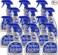 HOPE'S Perfect Stainless Steel Cleaner and Polish, 22-Ounce, Streak-Free Self-Polishing Formula, Blocks Fingerprints, Pack of 12