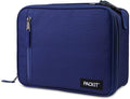 PackIt(R) Freezable Classic Lunch Box, True Blue, Built with EcoFreeze(R) Technology, Collapsible, Reusable, Zip Closure With Front Pocket and Buckle Handle, For Work Lunches and Fresh Lunch On the Go