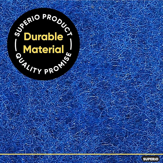 Superio Heavy Duty scouring Pads Non-Scratching Scrubber, Non-Scratch Cleaning Scrub Pads, Eco-Friendly Reusable Kitchen Scrubbing Pad, Great for Non-Stick Cookware