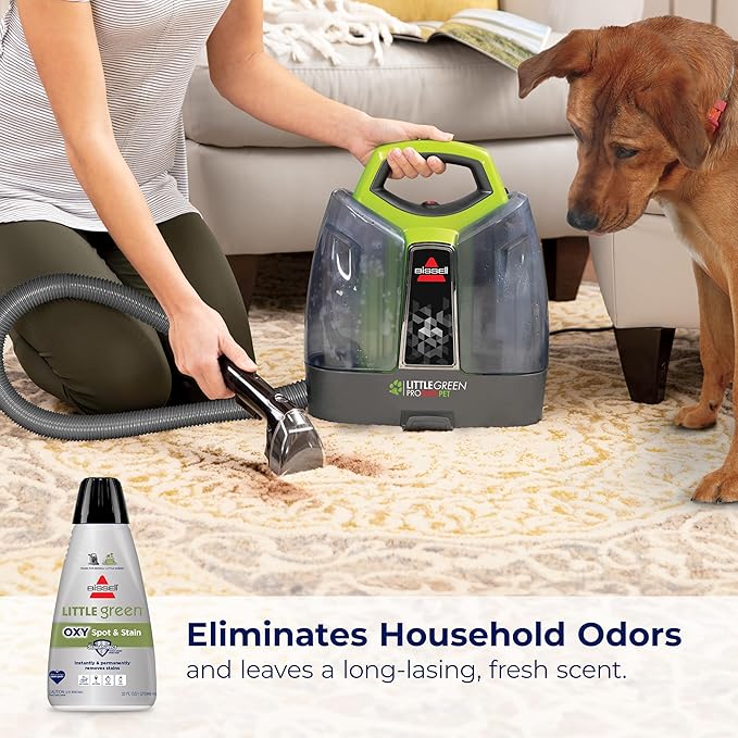 Bissell Little Green Spot & Stain Formula for Portable Carpet Cleaners, 2038G