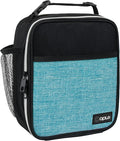 opux Premium Insulated Lunch Box, Soft School Lunch Bag for Kids Boys Girls, Leakproof Small Lunch Pail Men Women Work, Reusable Compact Cooler Tote Lunchbox for Office Adult, Turquoise