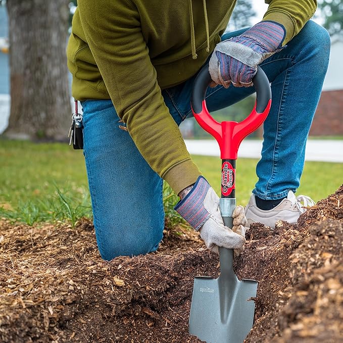 Radius Garden 27211 Mini Digger Shovel, Red